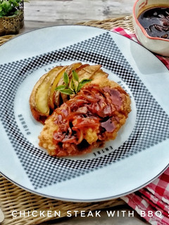 Foto resep Chicken Steak with BBQ Sauce