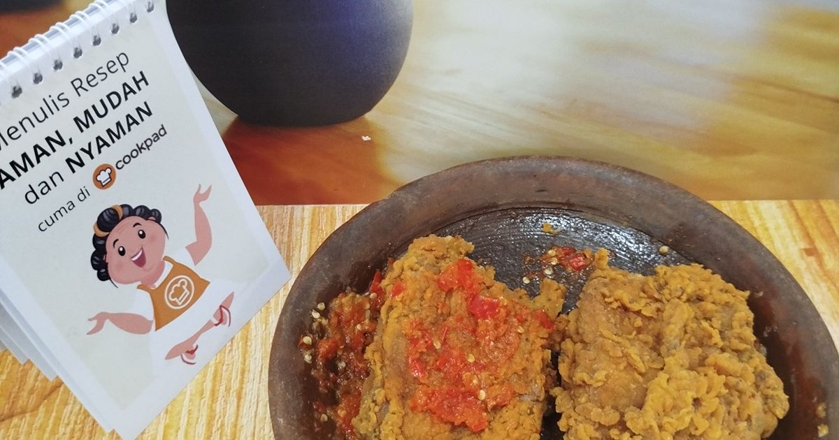 Ayam Penyet Sambal Bawang Mentah