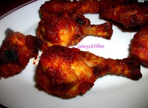 Une photo de MANCHONS de POULET sauce KETCHUP/MIEL au FOUR