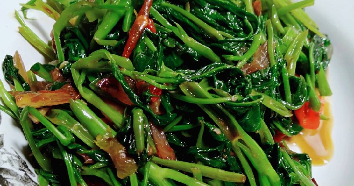 Resep Cah kangkung kering oleh Mimi Ria Kitchen Cookpad