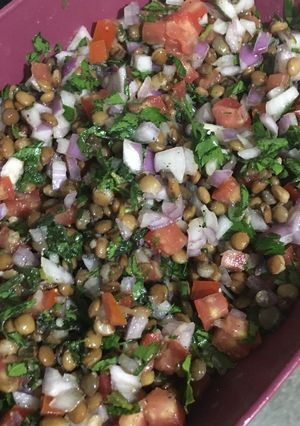 Una foto de Ensalada Taboulé - Variante con Lentejas (Vegana)