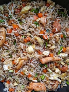 এগ চিকেন ফ্রায়েড রাইস (egg chicken fried rice recipe in Bengali রেসিপির প্রধান ছবি