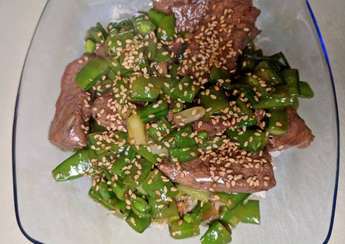 Steps to Make Award-winning Beef and Sugar Snap Peas