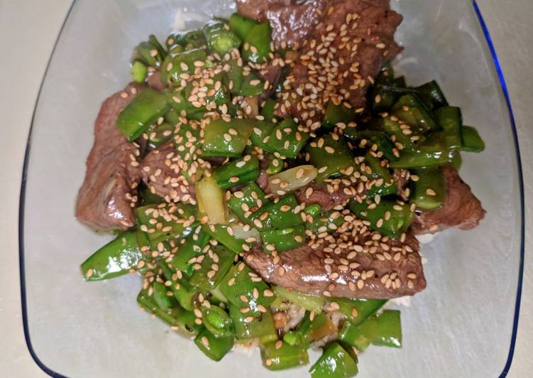 Simple Way to Prepare Speedy Beef and Sugar Snap Peas