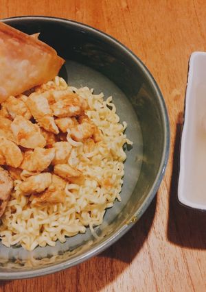 Foto resep Mie ayam rica-rica pangsit