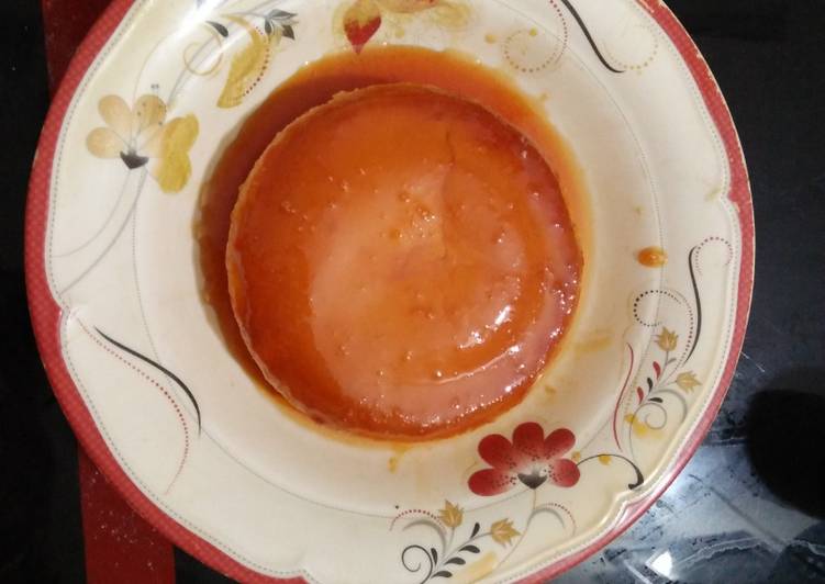 Step-by-Step Guide to Make Quick Caramel Egg pudding Recipe without oven
