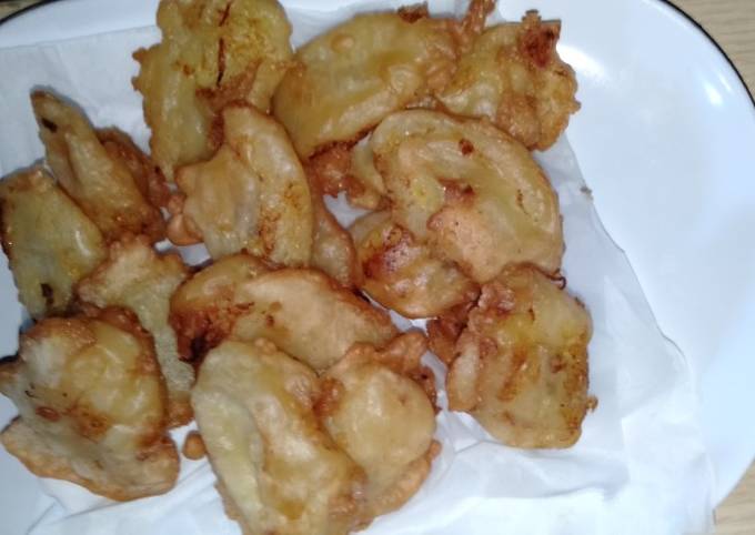 Pisang goreng tepung terigu