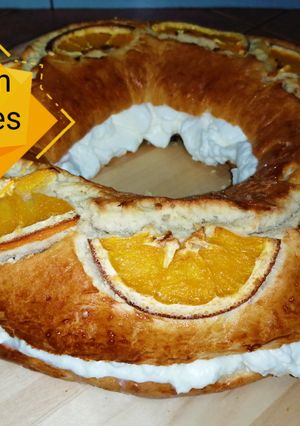A picture of Roscón de Reyes (Easy and Fluffy Recipe).