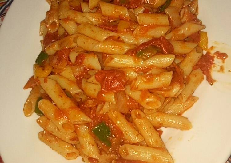 Step-by-Step Guide to Prepare Super Quick Homemade Red sauce pasta recipe#ramzan special