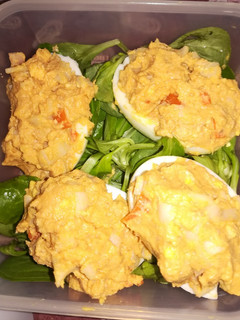Una foto de Huevos rellenos