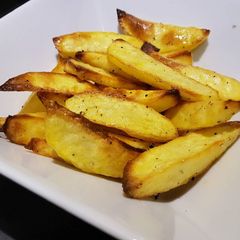 A picture of Home made oven chips!!!.