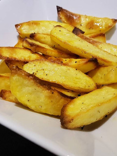 A picture of Home made oven chips!!!.