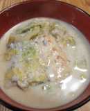 小土魠魚白菜鮮奶油湯
