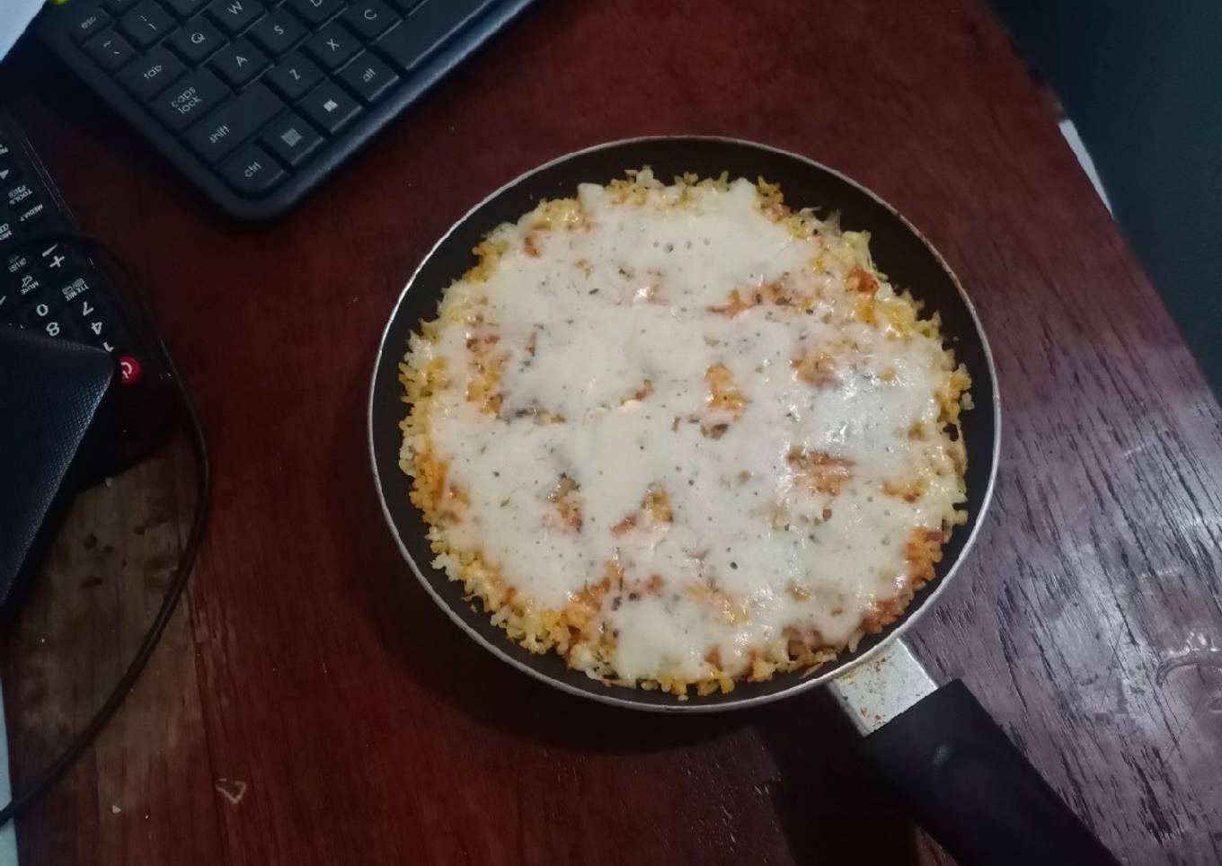 Cheesy Bolognaise Baked Rice