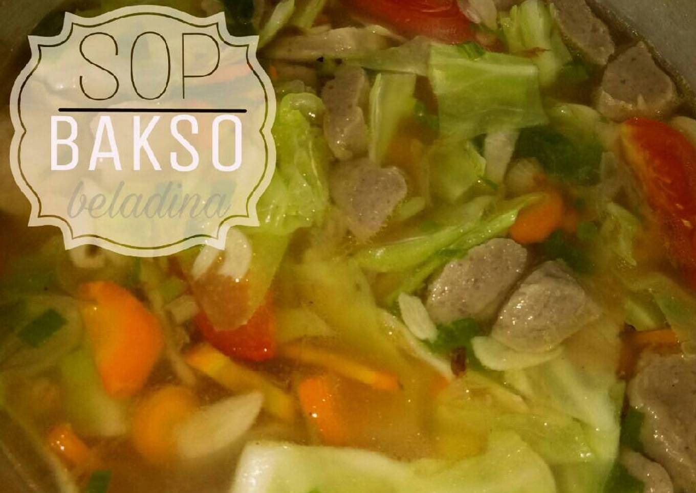 Sayur sop bakso