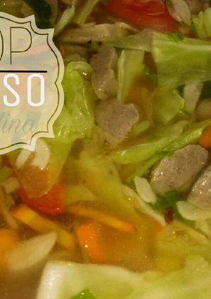 Foto resep Sayur sop bakso