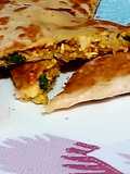 Bhurji cheese paratha