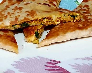 New Recipe Bhurji cheese paratha Savory Delicious