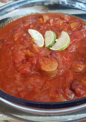 A picture of My Hot Chilli Spicy Sausage & Lime 😀.
