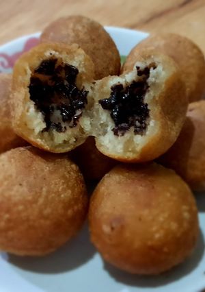 Foto resep Donat korea isi coklat (tepung ketan, tanpa ragi)