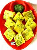 हरा धनिया खट्टा ढोकला (hara dhaniya khatta dhokla recipe in hindi)