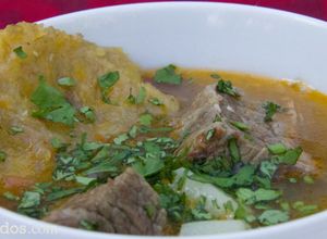 Una foto de Sopa de patacones
