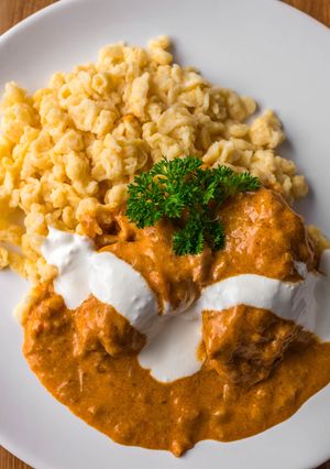 A picture of Classic Chicken Paprikash.