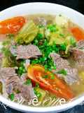 Canh dưa cải nấu nạm bò