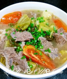 nạm bò dưa cải