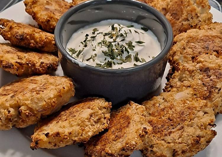 Voici la recette Croquettes de chou fleur au parmesan parfait