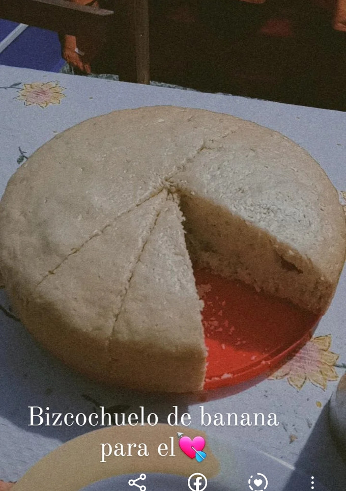 Una foto de Bizcochuelo de banana