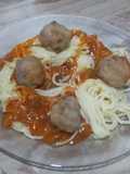Espaguetis con albóndigas de "La dama y el vagabundo"