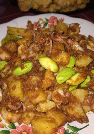 Foto resep Balado Cupetang(cumi,pete,kentang)