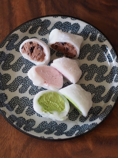 A picture of MOCHI ice creams.