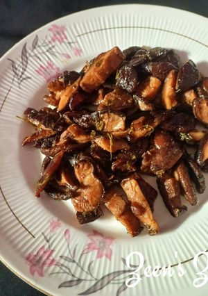 A picture of Shiitake Mushroom Stir Fry.