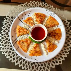 Mix vegetable Suji pancake A picture of Mix vegetable Suji pancake.