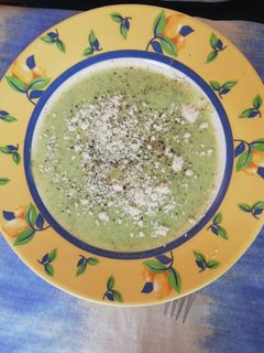Una foto de Crema de calabacín