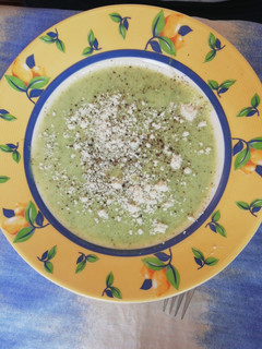 Una foto de Crema de calabacín