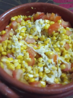 Una foto de Ensalada tibia de choclo