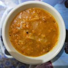 A picture of Papad vadiya ki sbji.