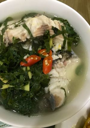 Hình của món Canh cá quả lá lốt.