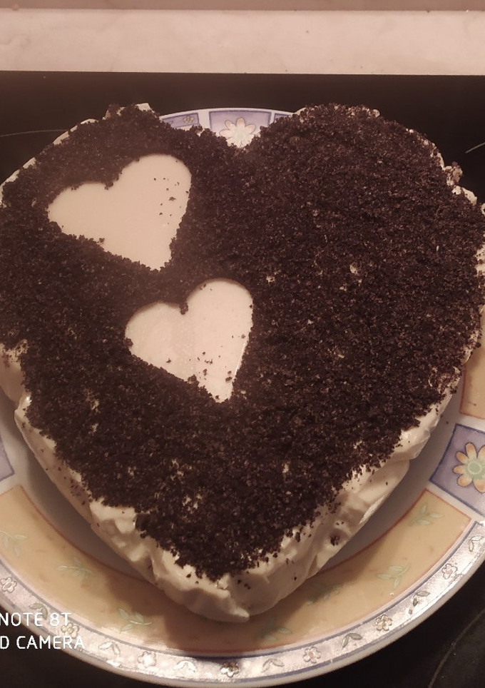 Una foto de Tarta corazón Oreo para San Valentín 💝 en Thermomix