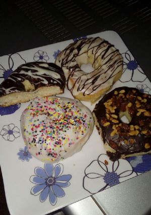 Una foto de DONAS AL HORNO !! esta masa sirve para freír también.!