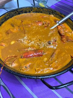 Una foto de Arroz caldoso con bogavante