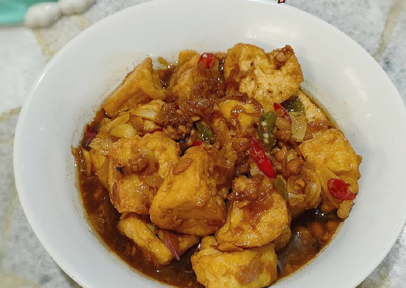Tumis Tahu Kecap Tauco
