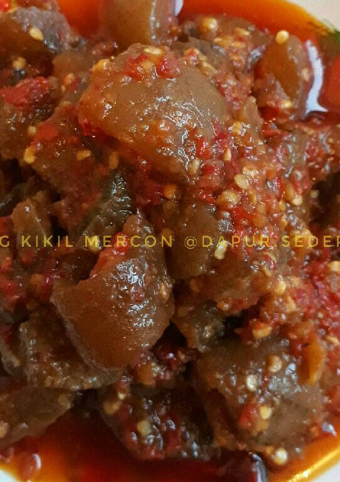 Foto resep Oseng Kikil Mercon