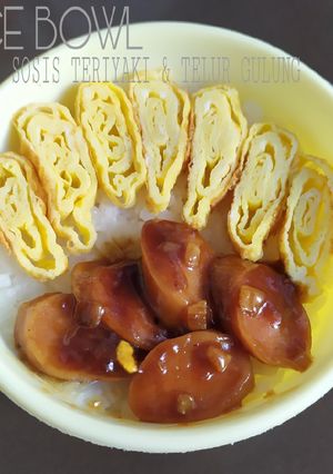 Foto resep MPASI 22MO BIRRU: RICE BOWL SOSIS TERIYAKI & TELUR GULUNG