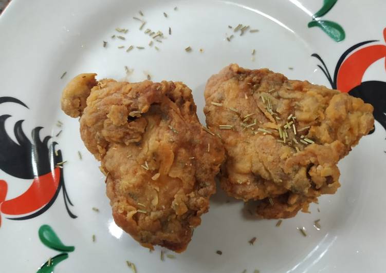 Resep Fried Chicken with Herbs Untuk Pemula