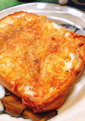 氣炸鮪魚玉米鮮奶吐司Pizza 的食譜成品照片