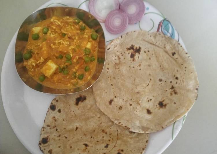 Matar paneer masala